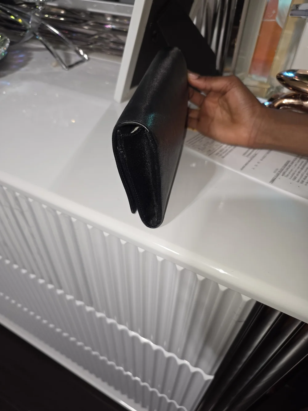 Prada Black Saffiano Logo Wallet - Picture 7 of 8